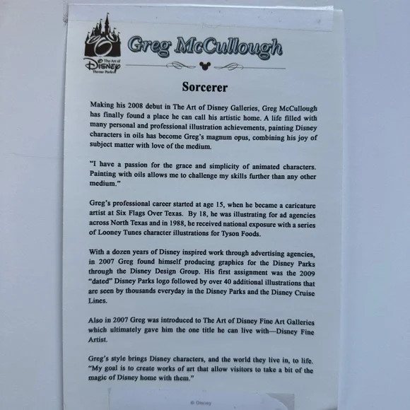 Sorcerer Mickey Wall Art from Disney Festival of the Arts - Picture 2 of 2